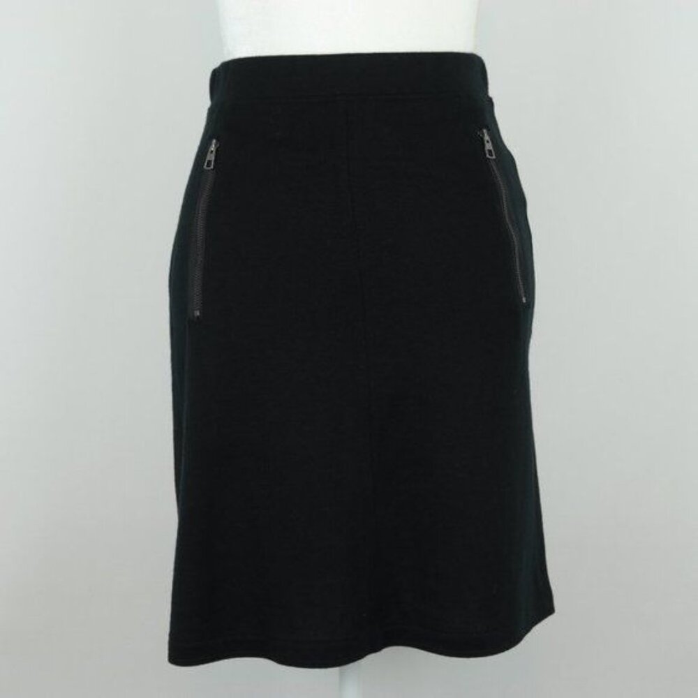 Marc O'Polo Cozy Double Face Women's Size 34 Black Wool Blend Knit Pencil Skirt
